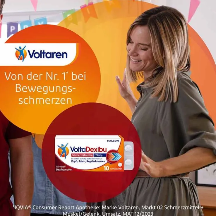 VoltaDexibu Schmerztabletten 200 mg Filmtabletten, 20 St