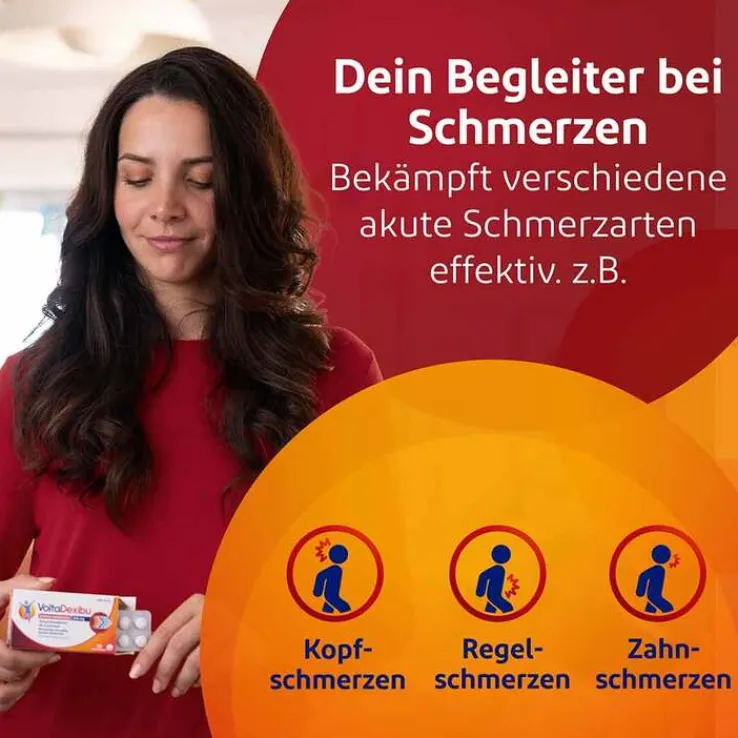 VoltaDexibu Schmerztabletten 200 mg Filmtabletten, 10 St