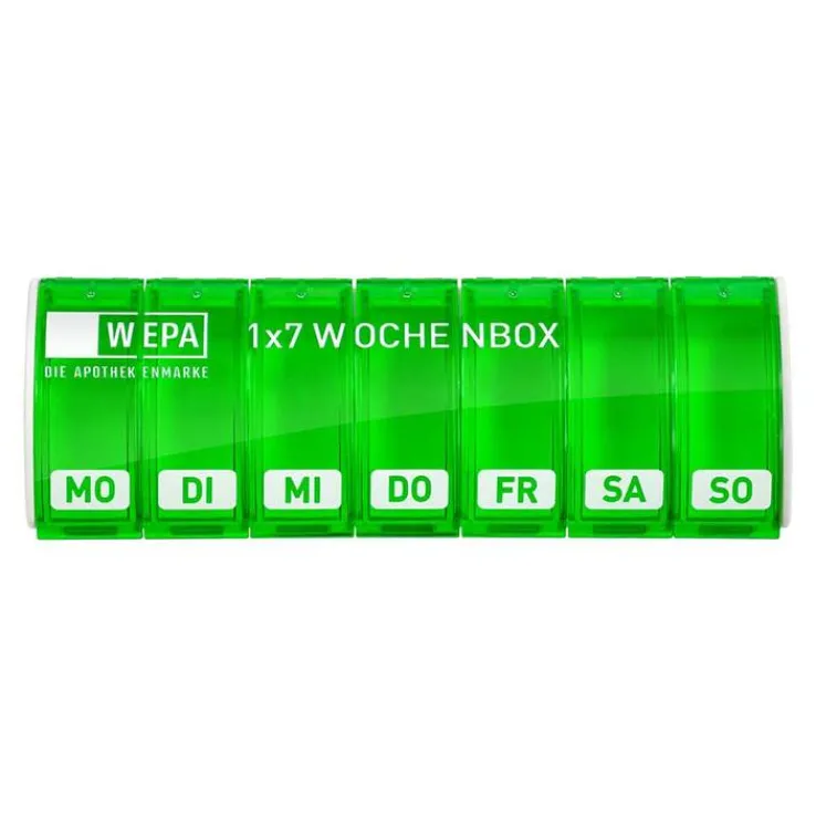 Wepa 1x7 Wochenbox UV-Schutz + grün, 1 St