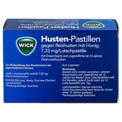 WICK Husten Pastillen gegen Reizhusten, 12 St