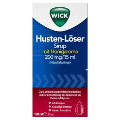 WICK Husten-Löser Sirup mit Honigaroma, 120 ml