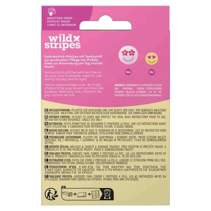 Wild Stripes Anti-Pickel Patches Smile Stop, 24 St
