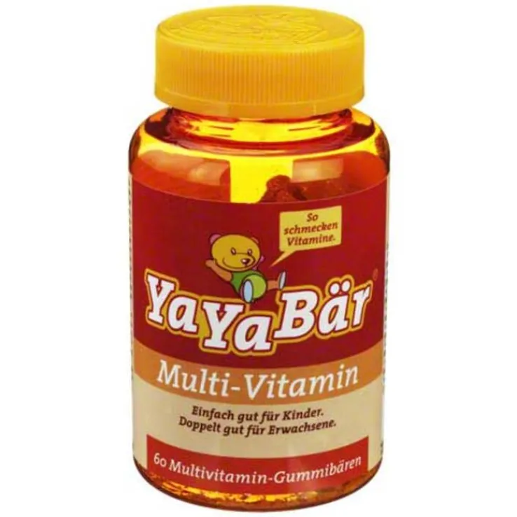 Yayabaer Kinder Vitamin Fruchtgummis, 60 St