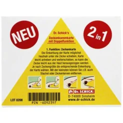 Zeckenkammkarte, 1 St