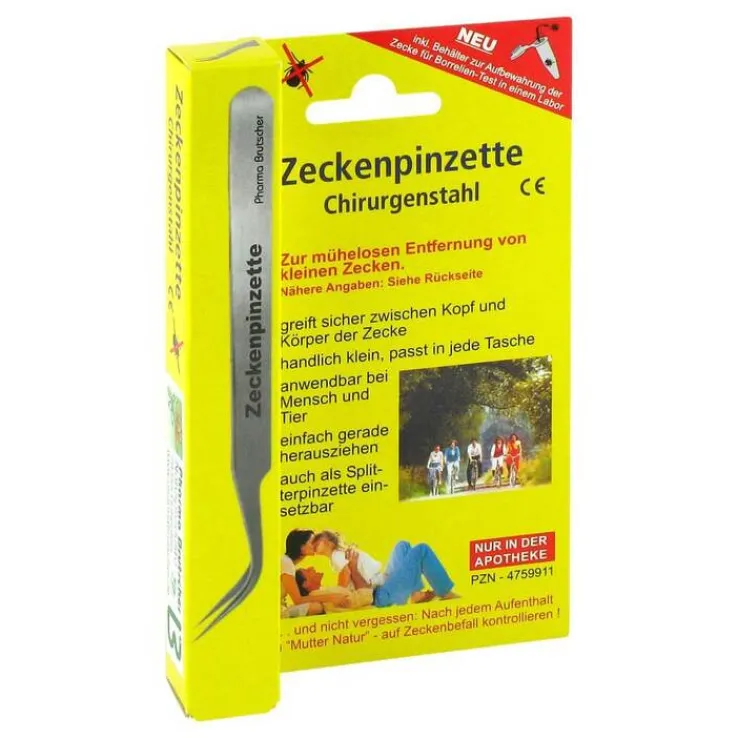 Zeckenpinzette Chirurgenstahl, 1 St
