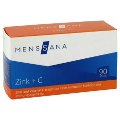 Zink + C Menssana Lutschtabletten, 90 St