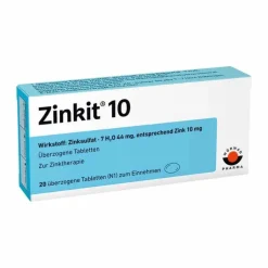 Zinkit 10 überzogene Tabletten, 20 St
